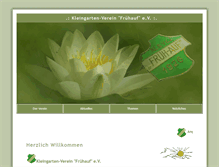 Tablet Screenshot of kleingartenverein-fruehauf.de